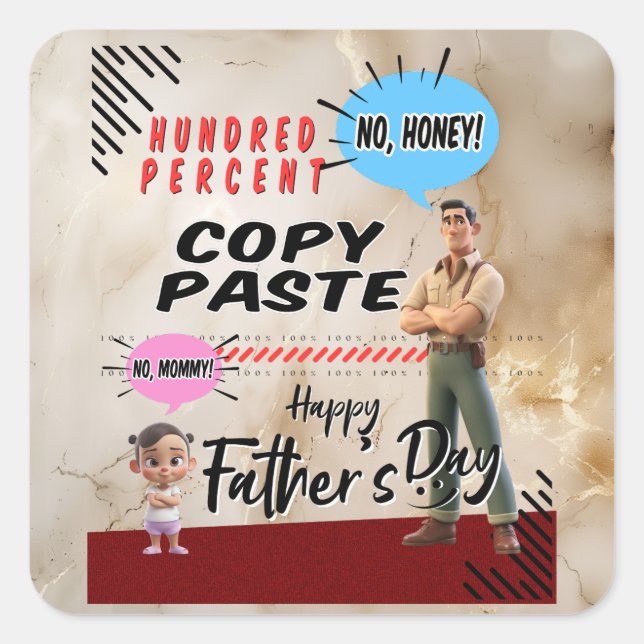 Mugg Fyrkantigt Klistermärke (Framsida)