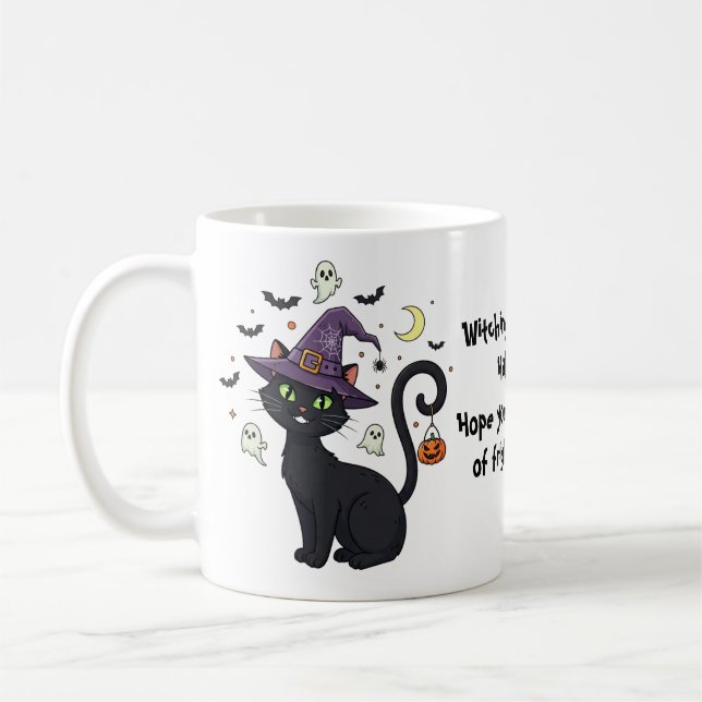 Mugg-gåva av vimpel till Halloween Kaffemugg (Vänster)