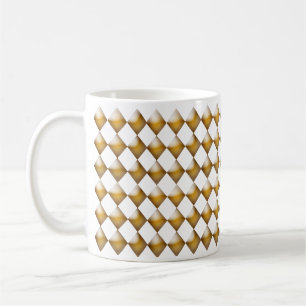 Mugg - Golden 3d Diamonds