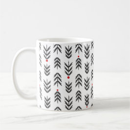Mugg Gran, vit-röd