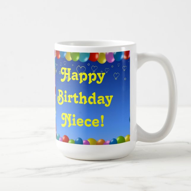 Mugg Grattis på födelsedagen Niece (Höger)