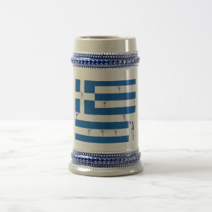 Mugg Grecian Evzones med grekisk flagga