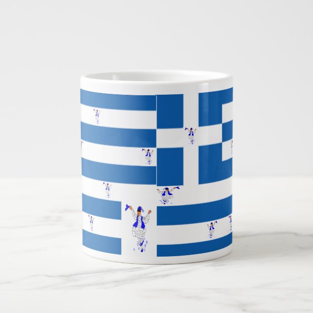 Mugg / Grekisk Flagga / Evzone Jumbo Mugg (Framsidan)