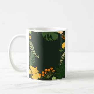 Mugg gröna blommor naturlig