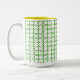 Mugg - Grönt Interlocking Ringar