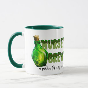 Mugg: Grönt Slime med vitcher Potion Mugg