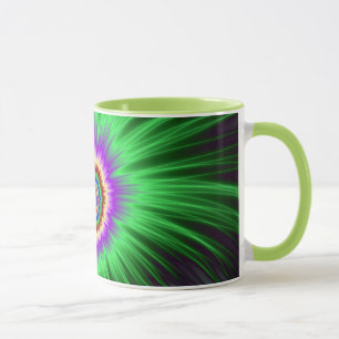Mugg Grönt Star Burst