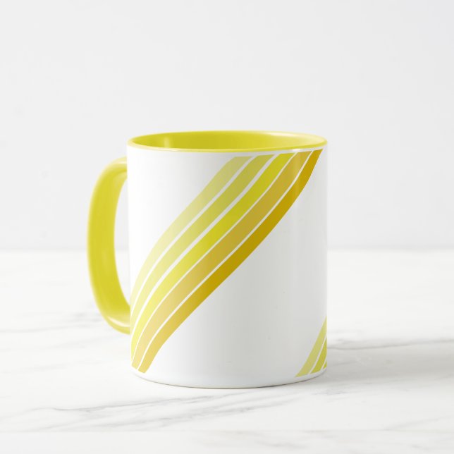 Mugg - Gultens diagonala Rand (Framsida vänster)