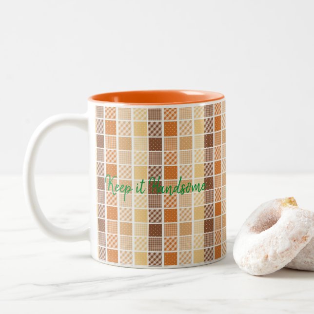 Mugg Håll den Snygg Orange (Med munk)
