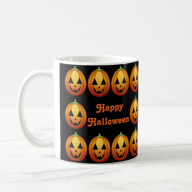 Mugg Happy halloween Pumpkins (Vänster)