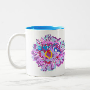 Mugg: Hibiscus Flower Två-Tonad Mugg