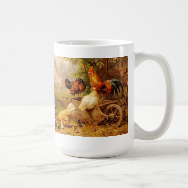 Mugg-Hönor tuppar, chickar Kaffemugg (Höger)
