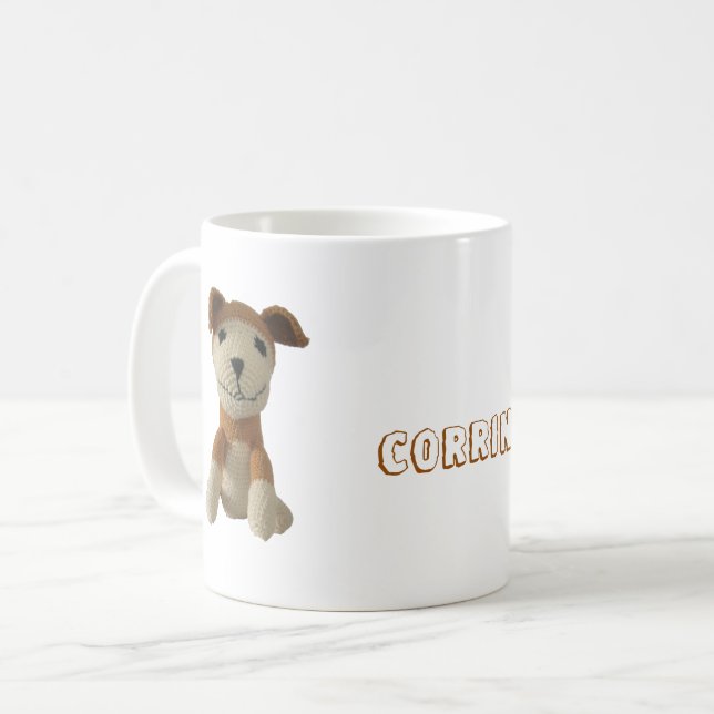Mugg - Hund Doll med Namn (Framsida vänster)