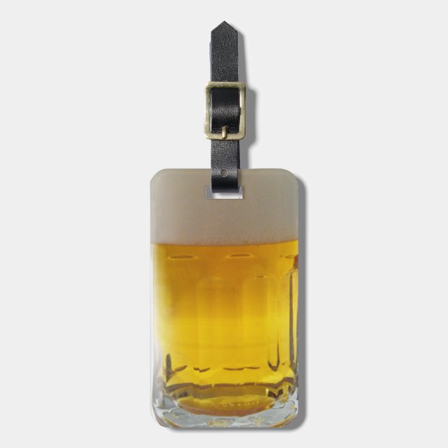 Mugg i Beer Bagagebricka (Vertikal Framsida)