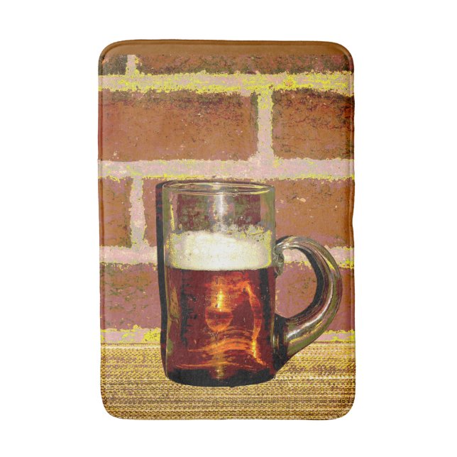 Mugg i Beer Bath Mats Badrumsmatta (Framsidan (Vertikal))