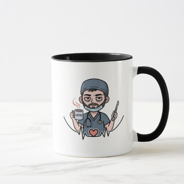Mugg i medicinsk stil ( manlig version ) (Höger)
