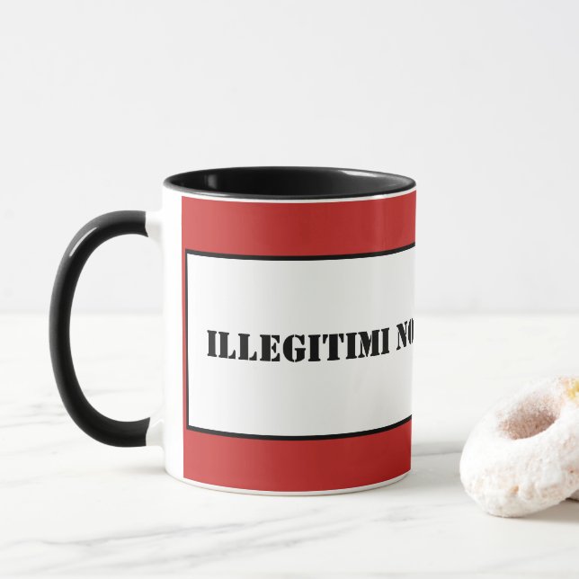 Mugg-Illegitimi non-carborundum Mugg (Med munk)