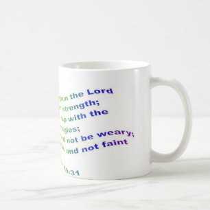 Mugg: Isaiah 40:31 Kaffemugg