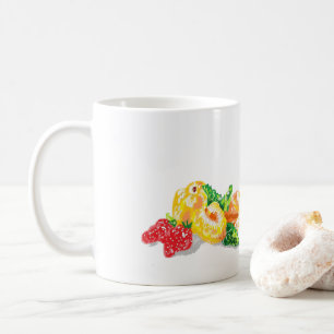 Mugg: Japanska plommon med jordgubbar Kaffemugg