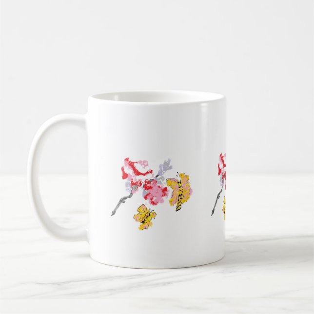 Mugg: Japanska Vår Sång Kaffemugg (Vänster)