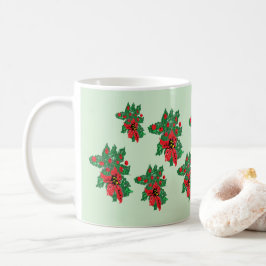 Mugg: Jul Poinsettias Kaffemugg