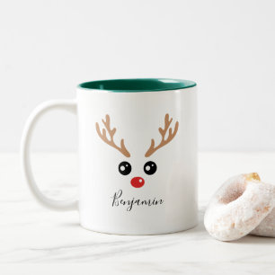 Mugg, julrenar Två-Tonad mugg