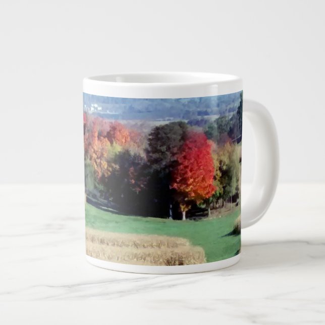 Mugg, Jumbo 20 oz. Wisconsin Countryside Fall Mugg (Framsida höger)