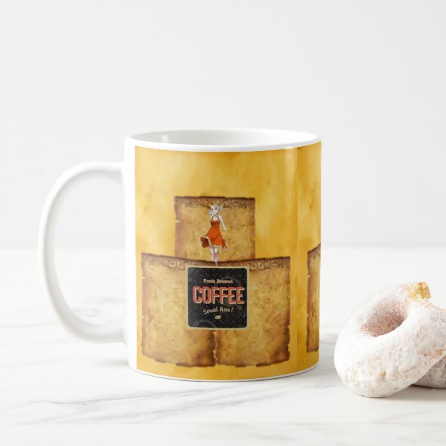 Mugg-kaffe Kaffemugg (Med munk)