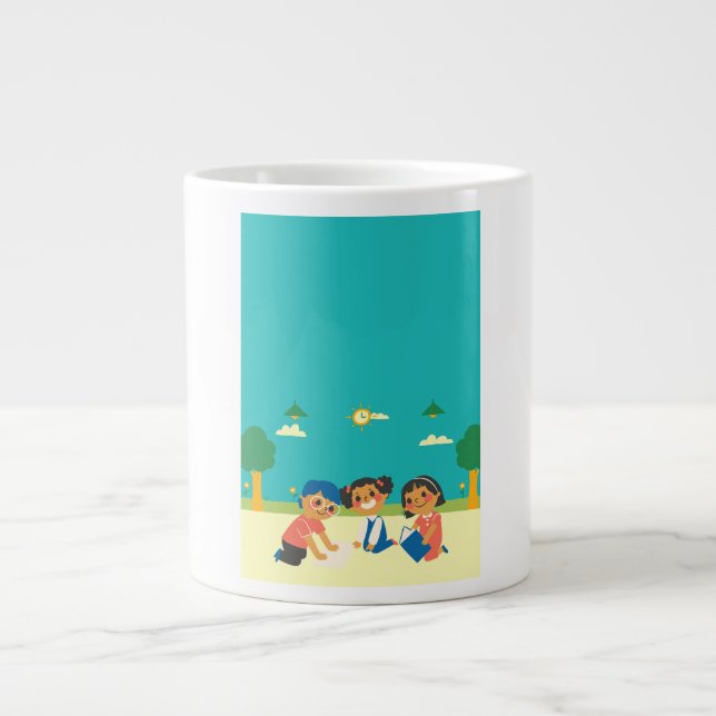 Mugg kaffeprov dröm barn jumbo mugg (Framsidan)