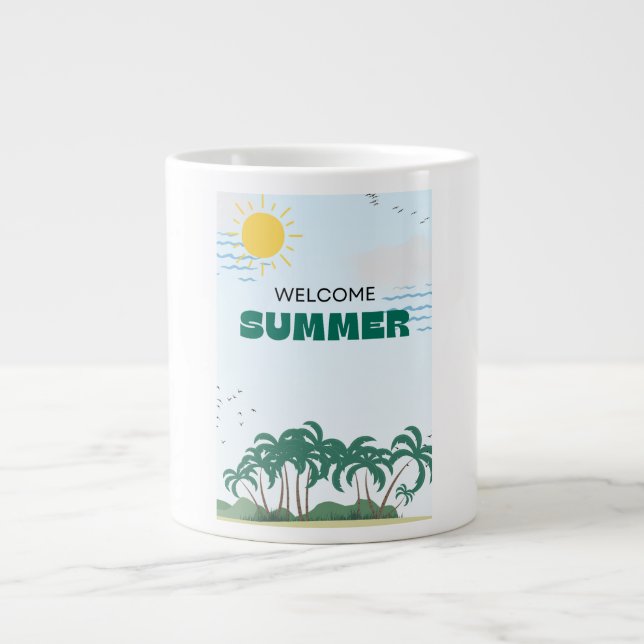 Mugg kaffeprov ö sommar  jumbo mugg (Framsidan)