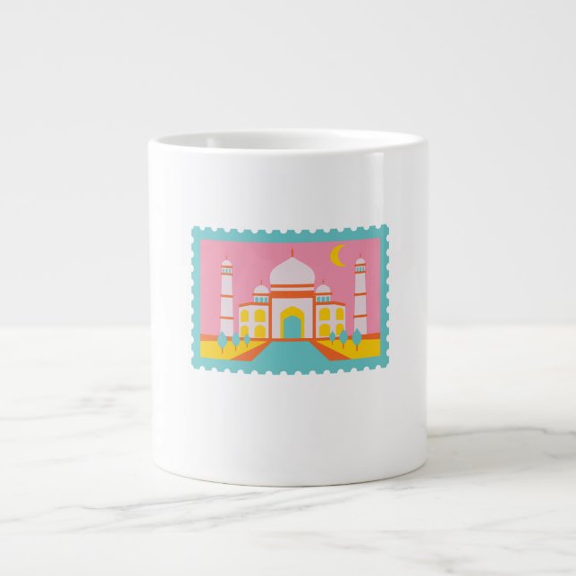 Mugg kaffeprov taj Mhal inde  Jumbo Mugg (Framsidan)