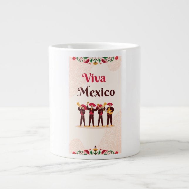 Mugg kaffeprov viva mexiko  jumbo mugg (Framsidan)