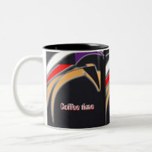 Mugg kaffetid med digitalt tribal design