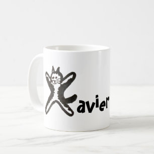 Mugg - Kat Brev X med Namn