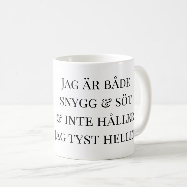 Mugg katt Jag är både snygg och söt (Framsida höger)