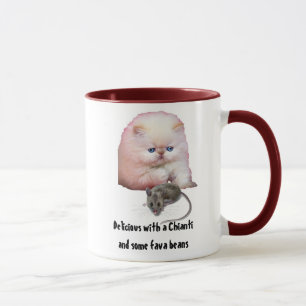 Mugg/katt/med mus-/favabönor mugg
