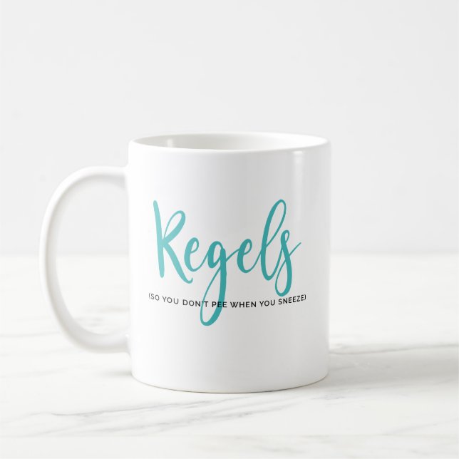 Mugg - Kegels (du inte kissar så, när du nysar), (Vänster)