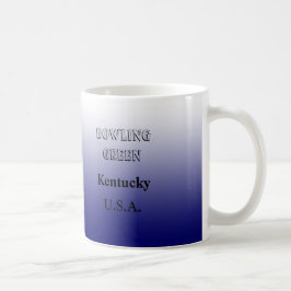 Mugg - Kentucky State Karta med City