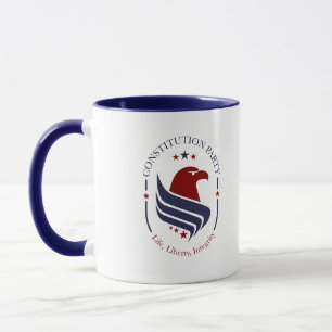 Mugg, Konstitutionspartiet, Örn, oval kaffemugg