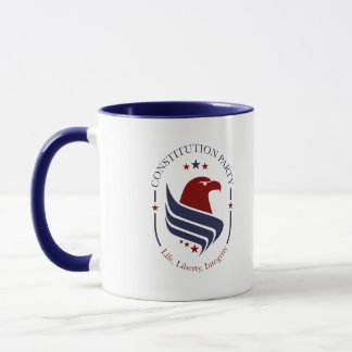 Mugg, Konstitutionspartiet, Örn, oval kaffemugg