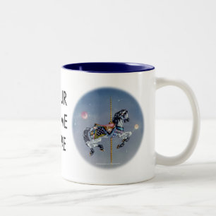 Mugg, Kopp - Grått Mare Carousel Horse