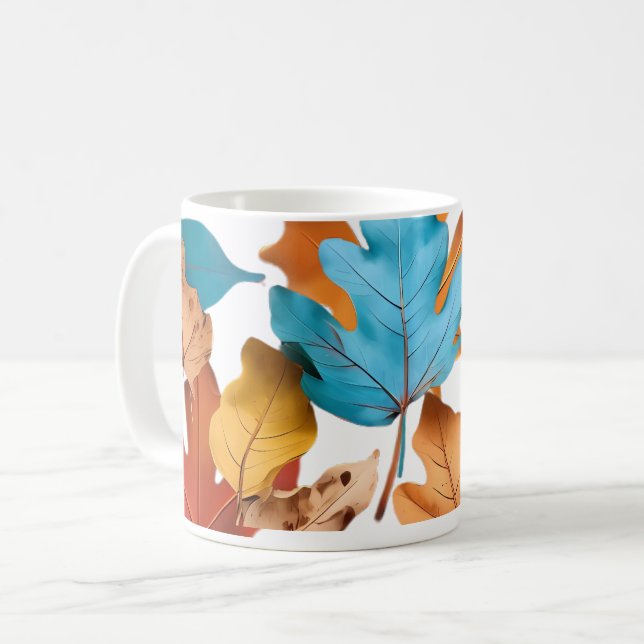 Mugg & Kopp med Maple Blad (Framsida vänster)