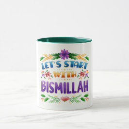 Mugg-Låt oss börja med Bismillah Mugg