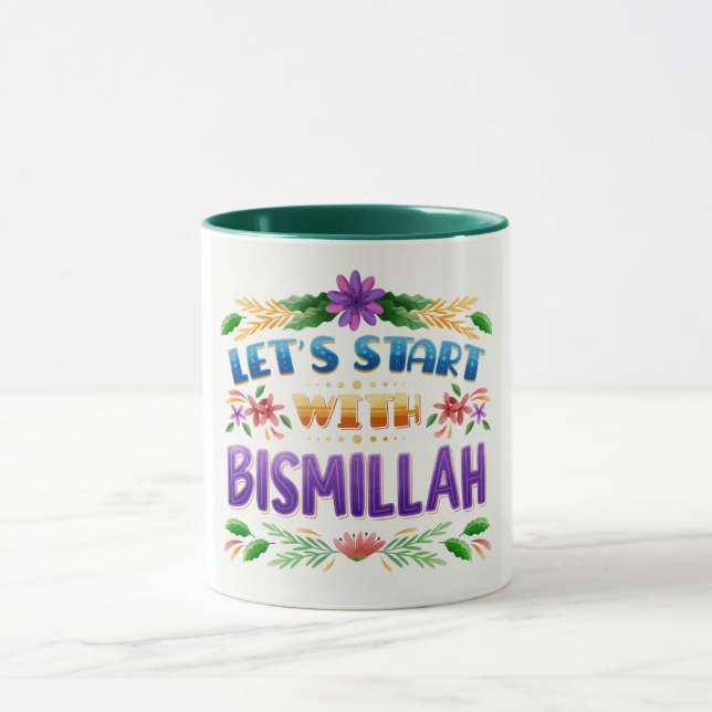 Mugg-Låt oss börja med Bismillah Mugg (Center)