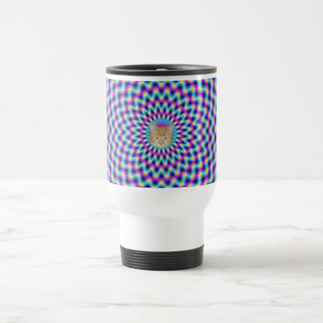 Mugg Lattice i Blue och Rosa (Center)