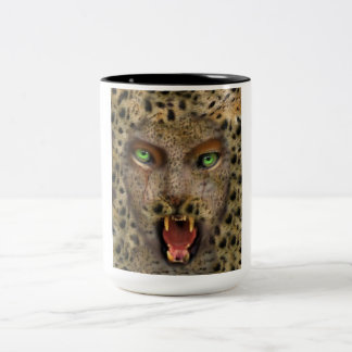 Mugg leopardkvinna