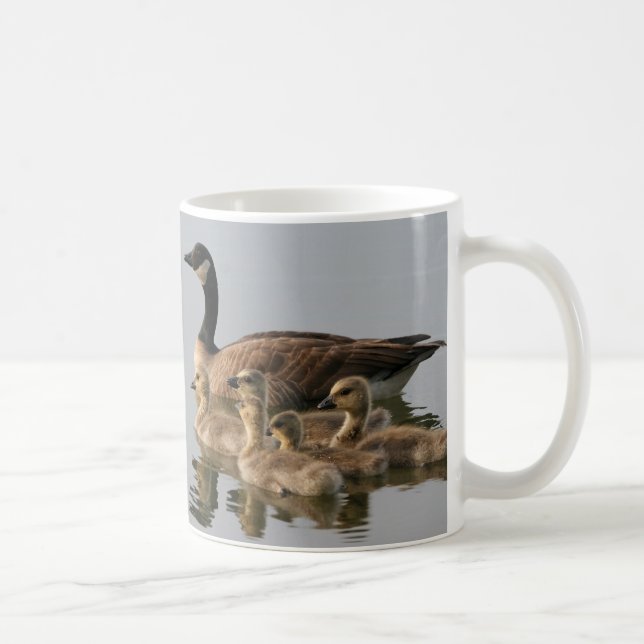 Mugg/Lesser Kanada gåsbarnaskara Kaffemugg (Höger)