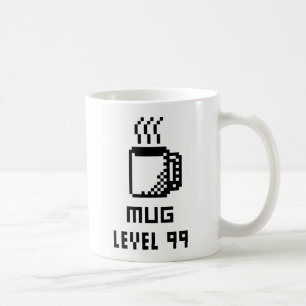 Mugg Level 99 8-bit Pixel Art Mugg