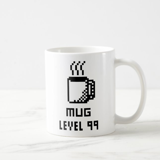 Mugg Level 99 8-bit Pixel Art Mugg (Höger)
