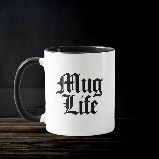 Mugg Life Funny Pun-Trendig Offert fet typografi (Skapare uppladdad)